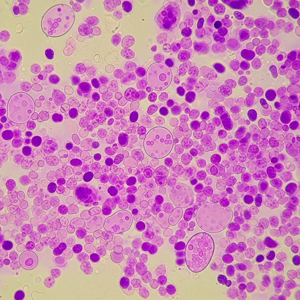 의사가 현미경 검사 결과를 바탕으로 환자에게 질염의 원인과 성매개 감염 여부를 설명하고 있는 진료실 모습