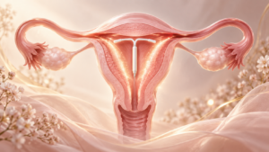 자궁 안에 삽입된 미레나 위치 해부도 — 양천구 기쁜소식산부인과